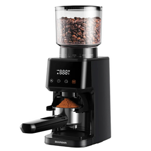 Rasnita Electrica Cafea, 51 Setari, Control Tactil, Suport Portafiltru, Lame Titan