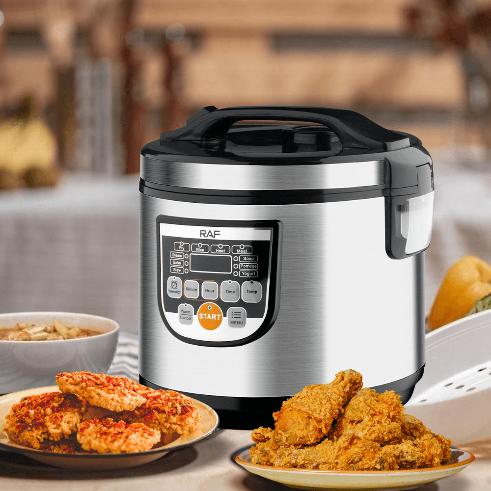 Multicooker 900W, 5 Litri, 11 Programe de Gatit, Afisaj LCD, Economiseste Energie, din Otel Inoxidabil