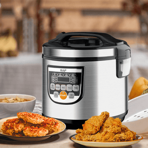 Multicooker 900W, 5 Litri, 11 Programe de Gatit, Afisaj LCD, Economiseste Energie, din Otel Inoxidabil