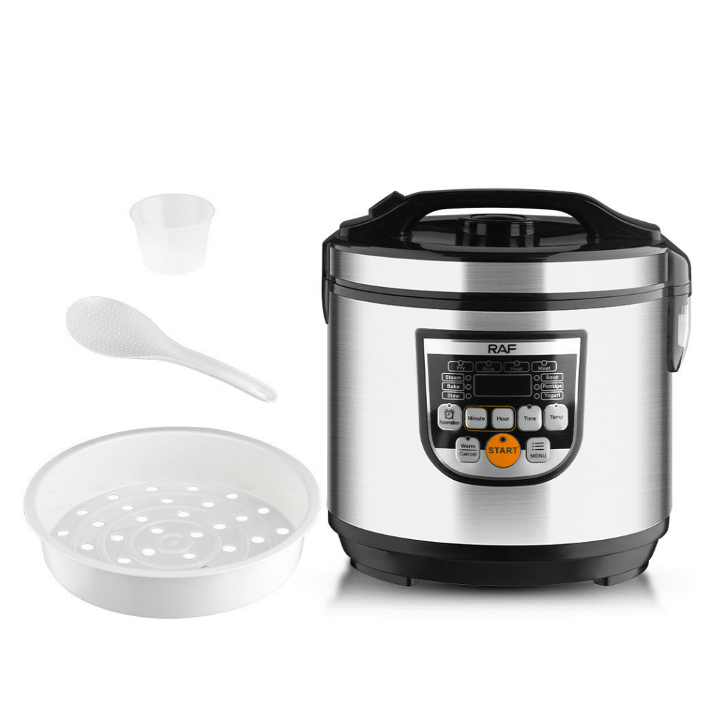 Multicooker 900W, 5 Litri, 11 Programe de Gatit, Afisaj LCD, Economiseste Energie, din Otel Inoxidabil