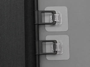 Poarta de Siguranta Animale, Plasa Retractabila, Carlige Autoadezive, Diferite Dimensiuni, Negru