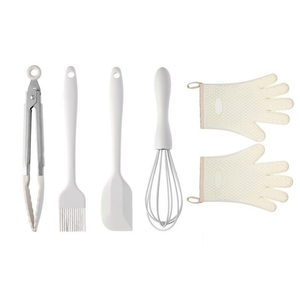 Set 5 Ustensile Bucatarie, Silicon, Anti-Zgarieturi, Termorezistent
