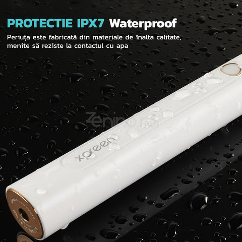 Periuta de Dinti Electrica Xpreen XPRE035 -  Sonica, Waterproof, Curatare Eficienta, 5 Programe, 40000 Oscilatii/min, IPX7, 2000mAh, 1 Capat, Alb