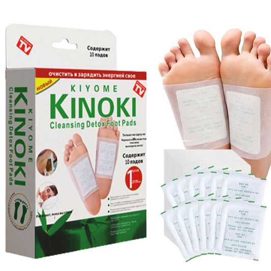 Set Plasturi de Detoxifiere Kinoki, Detoxifiere, Uleiuri Rafinate, Imbunatatesc Calitatea Somnului