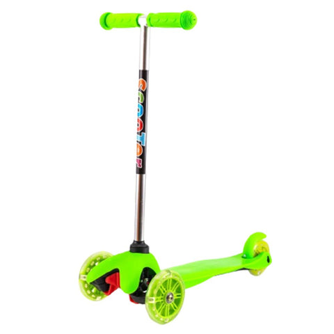 Trotineta Copii cu 3 Roti - Ajustabila pe Inaltime 59- 73cm, Roti Silicon, +3 Ani, Cadru Metalic, Roz