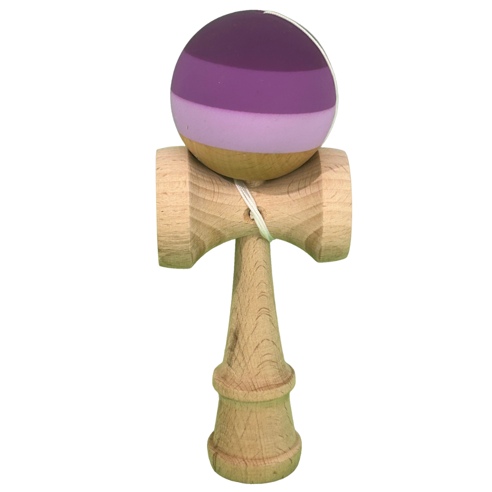 Kendama Original Profesional, Model Multicolor, 18cm, din Lemn, Joc Interactiv, Copii si Adulti