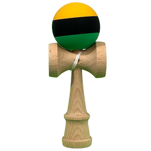 Kendama Original Profesional, Model Multicolor, 18cm, din Lemn, Joc Interactiv, Copii si Adulti