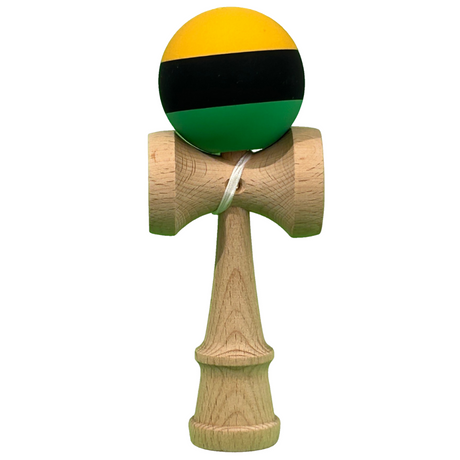 Kendama Original Profesional, Model Multicolor, 18cm, din Lemn, Joc Interactiv, Copii si Adulti