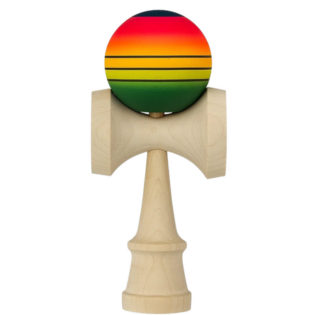 Kendama Original Profesional, Model Gradient, 18cm, din Lemn, Joc Interactiv, Copii si Adulti