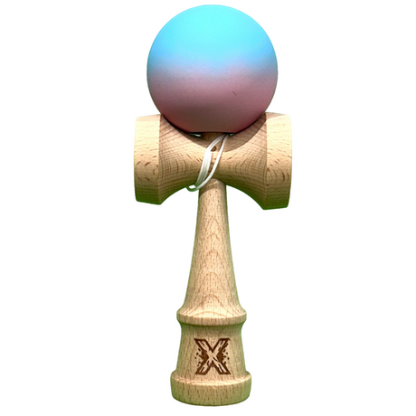 Kendama X Original, 18cm, Bila de Cauciuc, Lemn, Copii si Adulti, Joc Interactiv