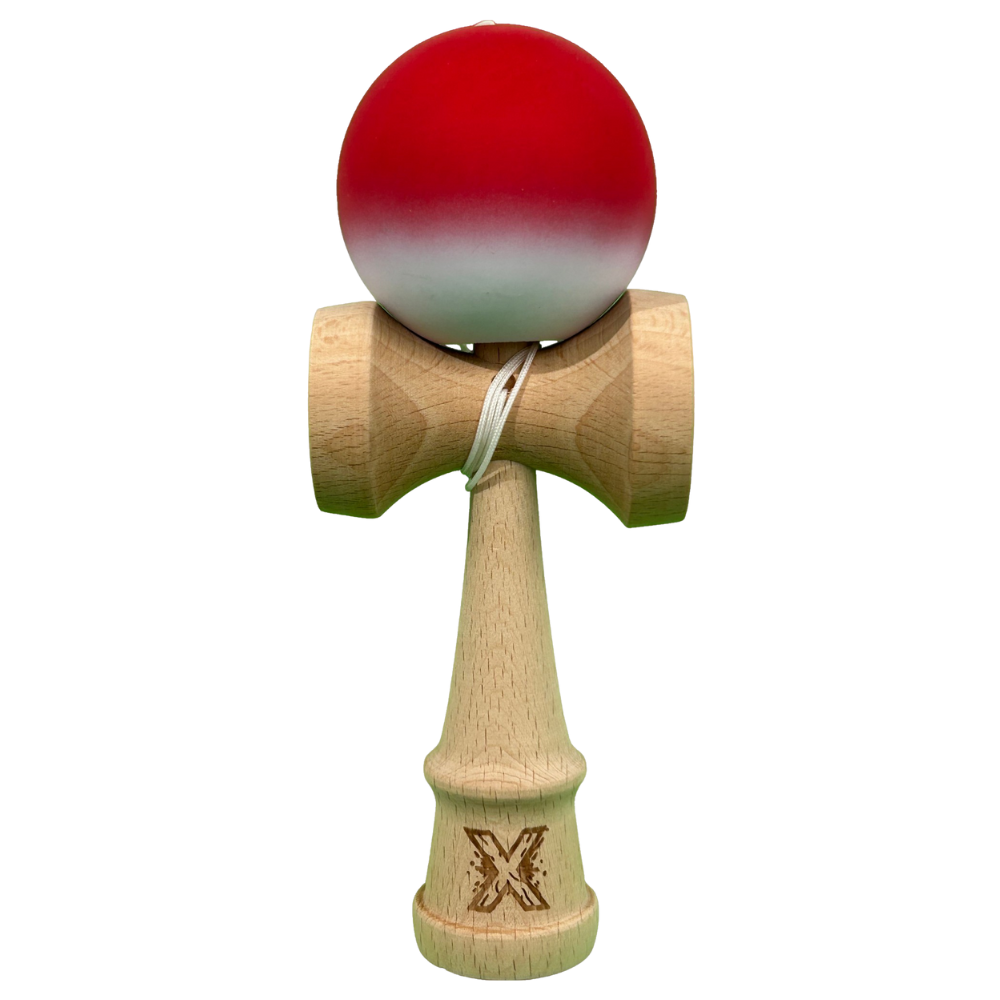 Kendama X Original, 18cm, Bila de Cauciuc, Lemn, Copii si Adulti, Joc Interactiv