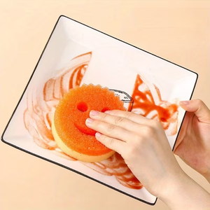 Burete de Vase, Smiley Face, Curata Rapid, Durabil, Usor de Clatit