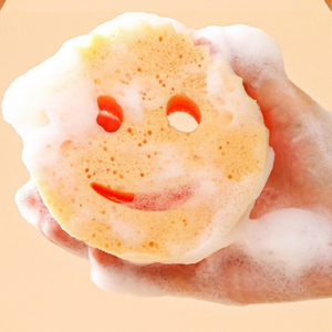 Burete de Vase, Smiley Face, Curata Rapid, Durabil, Usor de Clatit