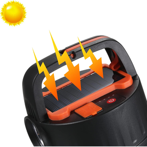 Lanterna cu Panou Solar, 5 Moduri Functionare, Telecomanda, Baterie Externa Incorporata