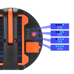 Lanterna cu Panou Solar, 5 Moduri Functionare, Telecomanda, Baterie Externa Incorporata
