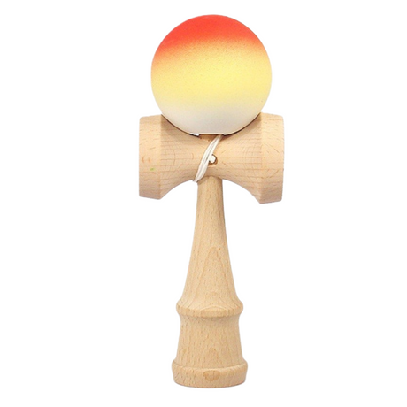 Kendama Original Profesional, Model Gradient, 18cm, din Lemn, Joc Interactiv, Copii si Adulti