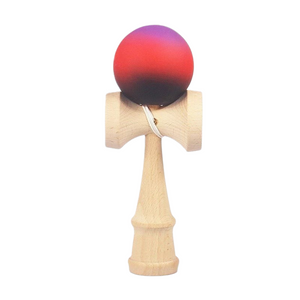 Kendama Original Profesional, Model Gradient, 18cm, din Lemn, Joc Interactiv, Copii si Adulti