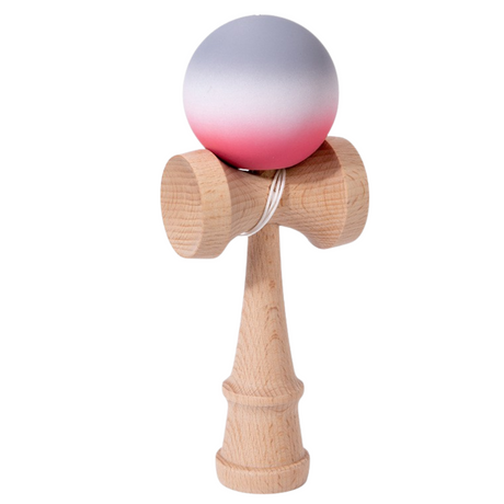 Kendama Original Profesional, Model Gradient, 18cm, din Lemn, Joc Interactiv, Copii si Adulti
