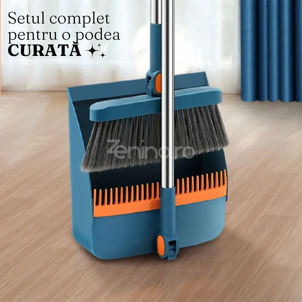 Set Curatenie, Matura, Faras cu Coada,  Pentru Uz Casnic, Plastic/Otel, Durabil, Rezistent, 96.5cm/91cm