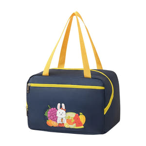 Geanta Termica pentru Pranz, Model Iepuras, 6.4L, 30x21x20cm, Impermeabila, Buzunar Frontal
