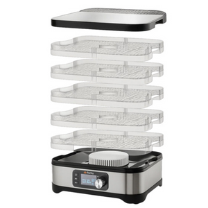 Deshidrator Electric Legume, Fructe, 5 Tavi, 400W, cu Programare, Afisaj LCD