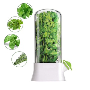 Recipient Pastrare Ierburi Aromatice, Sistem Umplere Apa, Usor de Folosit, 27x16 cm, Alb