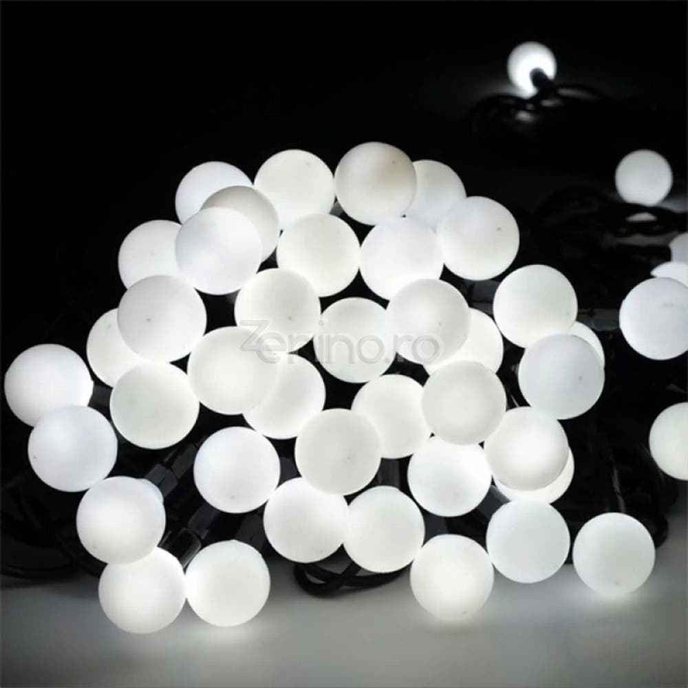 Solar System, Bulb Model, 12m, 8 Light Effects, 100 LEDs, 1200mAh, Cool White