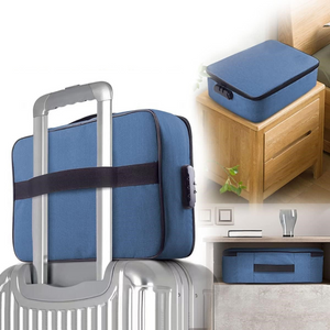 Document Storage Bag, Card Compartments, Security Code, Waterproof