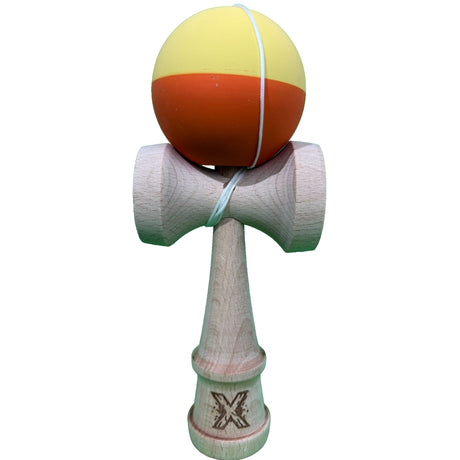 Kendama X Original, 18cm, Bila de Cauciuc, Lemn, Copii si Adulti, Joc Interactiv