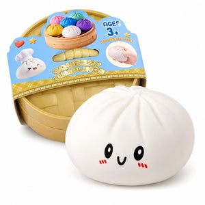 Jucarie Squishy Dumpling Needoh, Model Gigant, Antistres Senzoriala, 25cm
