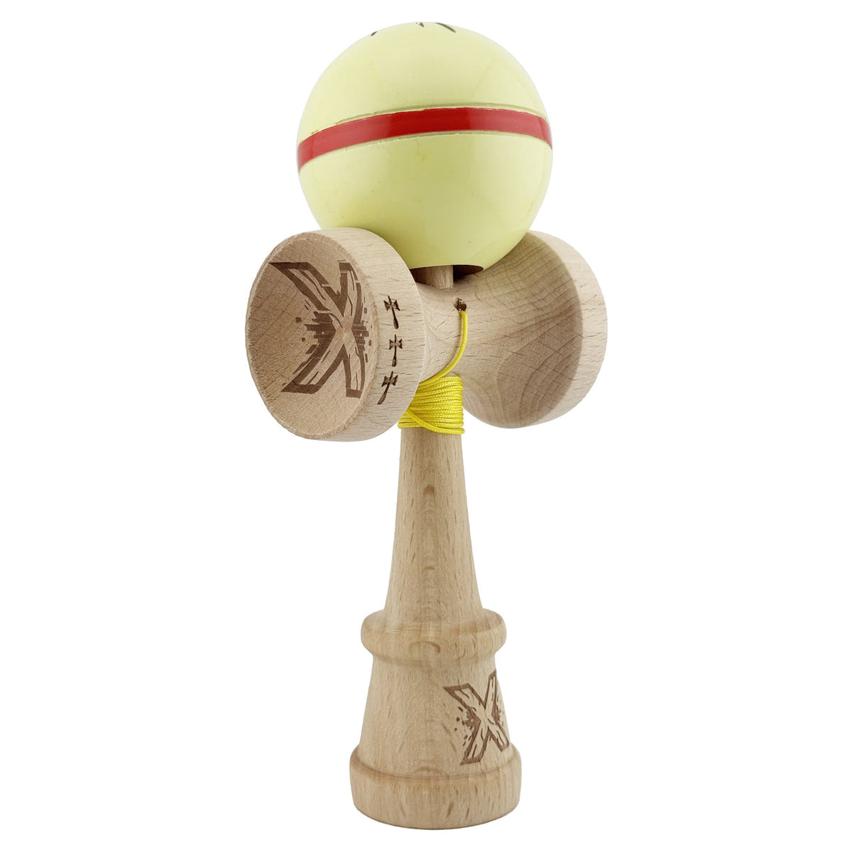 Kendama X Silken Original, Big Cups V3, Gaura in Baza, Super Sticky, Ata 55cm, Rulment Metalic