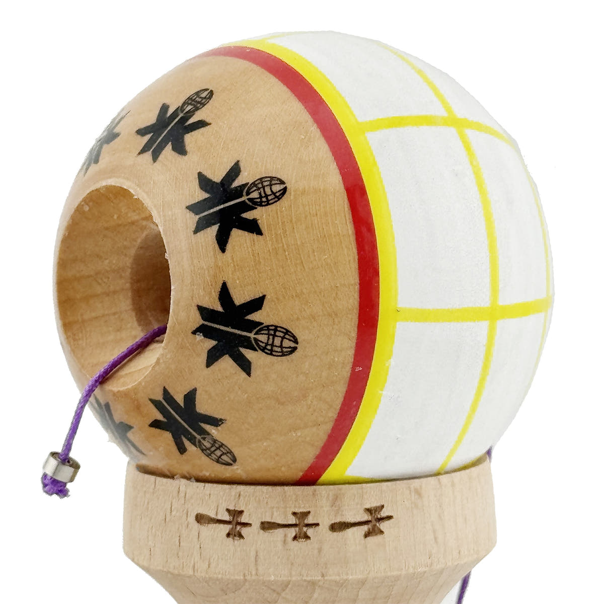 Kendama X Legendary Big Cups, Super Sticky, Ata 55cm, Rulment Metalic