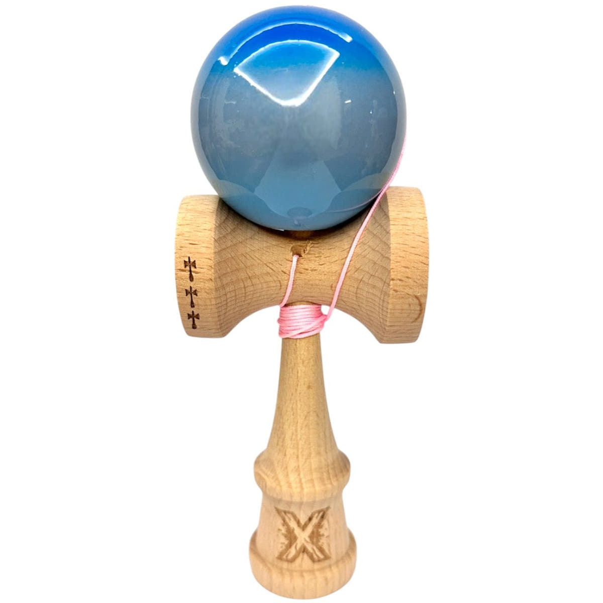 Kendama X Original Big Cups, Super Sticky, Ata 55cm, Rulment Metalic, Infinity Edition