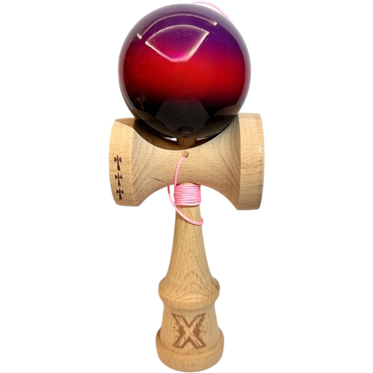 Kendama X Original Big Cups, Super Sticky, Ata 55cm, Rulment Metalic, Infinity Edition