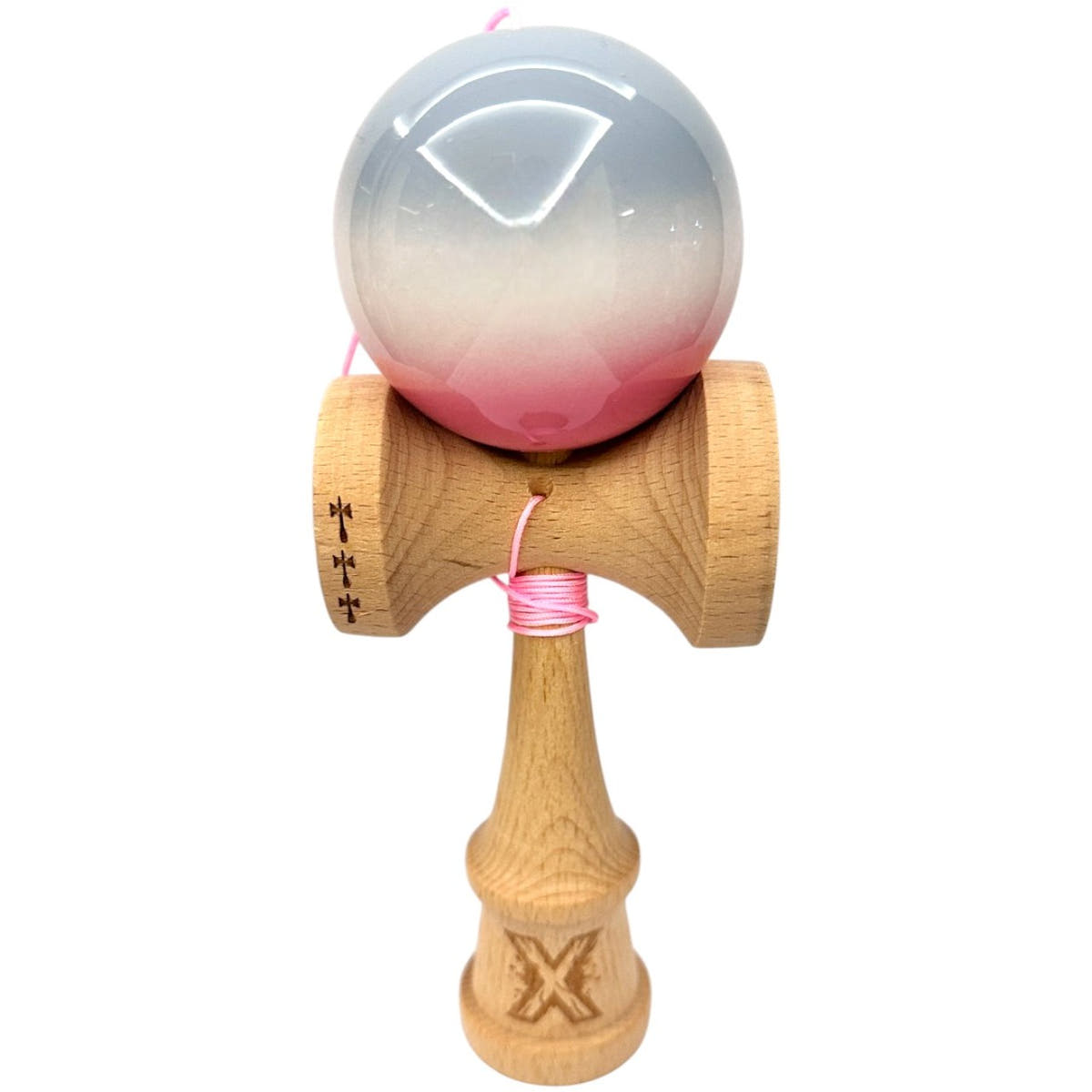 Kendama X Original Big Cups, Super Sticky, Ata 55cm, Rulment Metalic, Infinity Edition