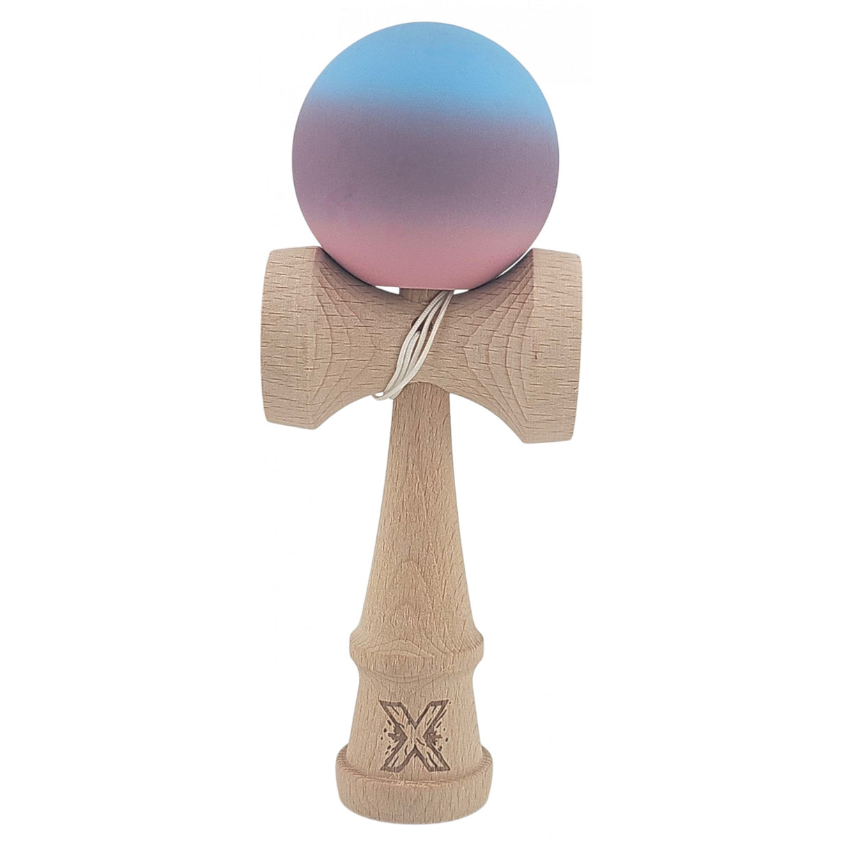 Kendama Original Profesional, Model Gradient, 18cm, din Lemn, Joc Interactiv, Copii si Adulti
