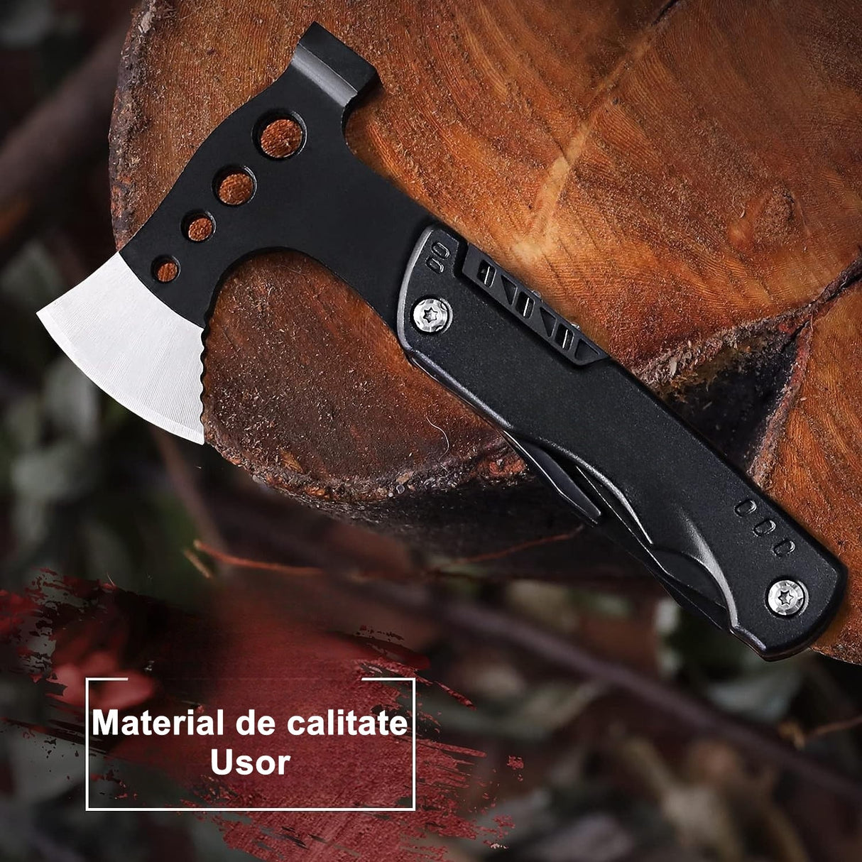 Kit Supravietuire 16in1, Instrumente Multifunctionale, Lanterna, Model Compact