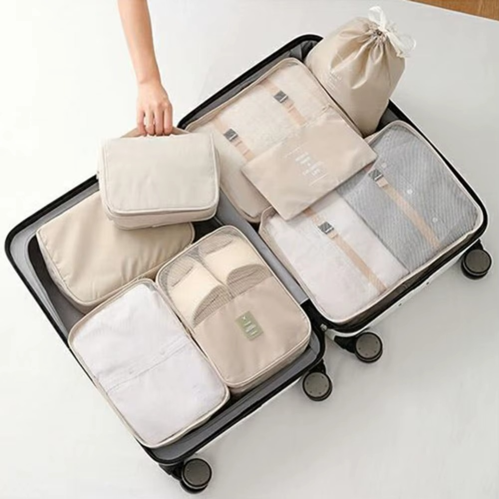 Set 7 Organizatoare Bagaj, Sac Pantofi, Portfard, pentru Calatorii, Impermeabil