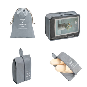 Set 7 Organizatoare Bagaj, Sac Pantofi, Portfard, pentru Calatorii, Impermeabil