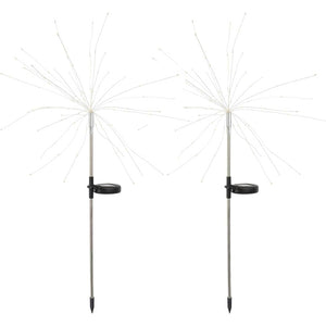 Lampa Solara 120 LED-uri, Model Artificii, 50W, Inaltime 90cm
