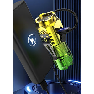 Lanterna cu 3 Nuclee LED, Raza 150m, 5W, Autonomie 4-20 Ore, Incarcare USB