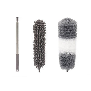 Pamatuf cu Microfibra, Capete Interschimbabile, Telescopic, Pentru Locuri Greu Accesibile