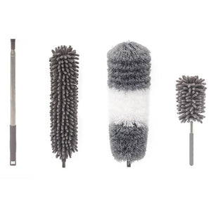 Pamatuf cu Microfibra, Capete Interschimbabile, Telescopic, Pentru Locuri Greu Accesibile