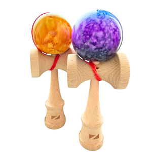 Kendama Zenuk Original, Big Cup, Lemn, Copii si Adulti, Joc Interactivm, Sac Catifea