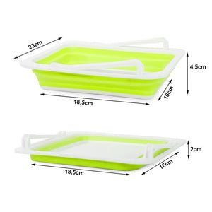 Organizator de Depozitare Zenino - Pliabil, Retractabil, pentru Raft de Frigider, Eco Friendly, 18.5cm x 16cm x 4.5cm