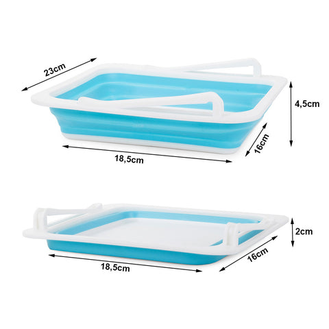 Organizator de Depozitare Zenino - Pliabil, Retractabil, pentru Raft de Frigider, Eco Friendly, 18.5cm x 16cm x 4.5cm