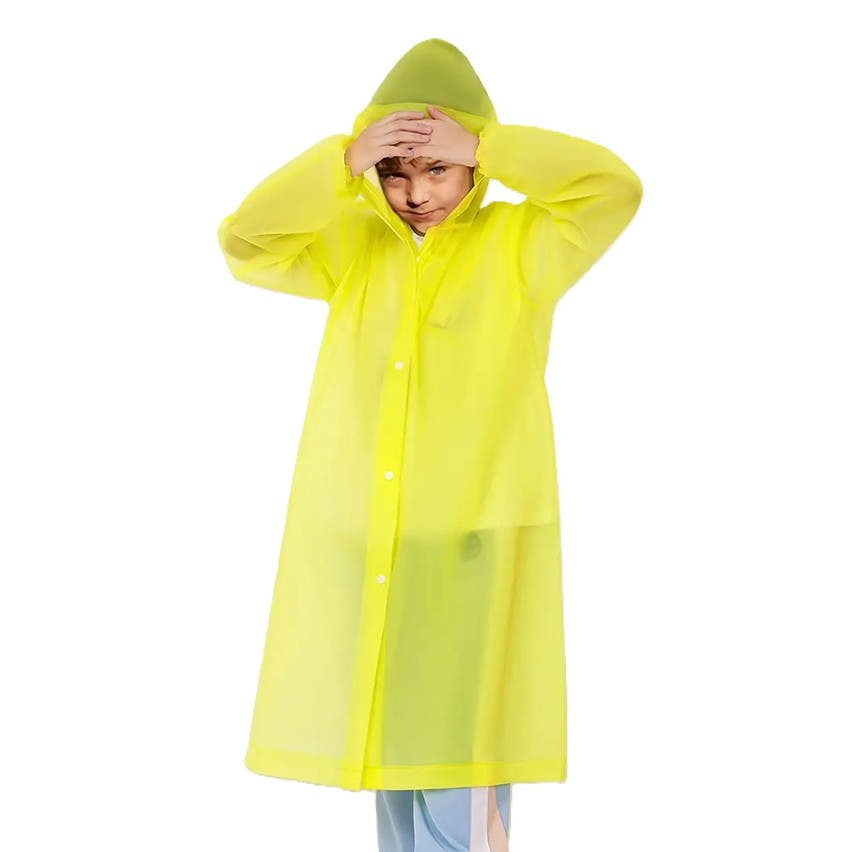 Pelerina de Ploaie Copii, 100-145cm, Prindere cu Capse, Impermeabil