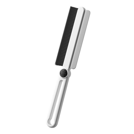 Perie Curatare 2in1, pentru Spatii Inguste, Curatare Rosturi, Capat Rotativ, 24.7x4.5cm, Alb/Crem