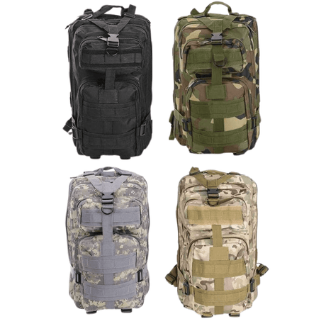 Tactical Military Backpack, for Hiking, 30L, 2 Compartments, Straps, Waterproof, Durable Material, 43x24x25cm