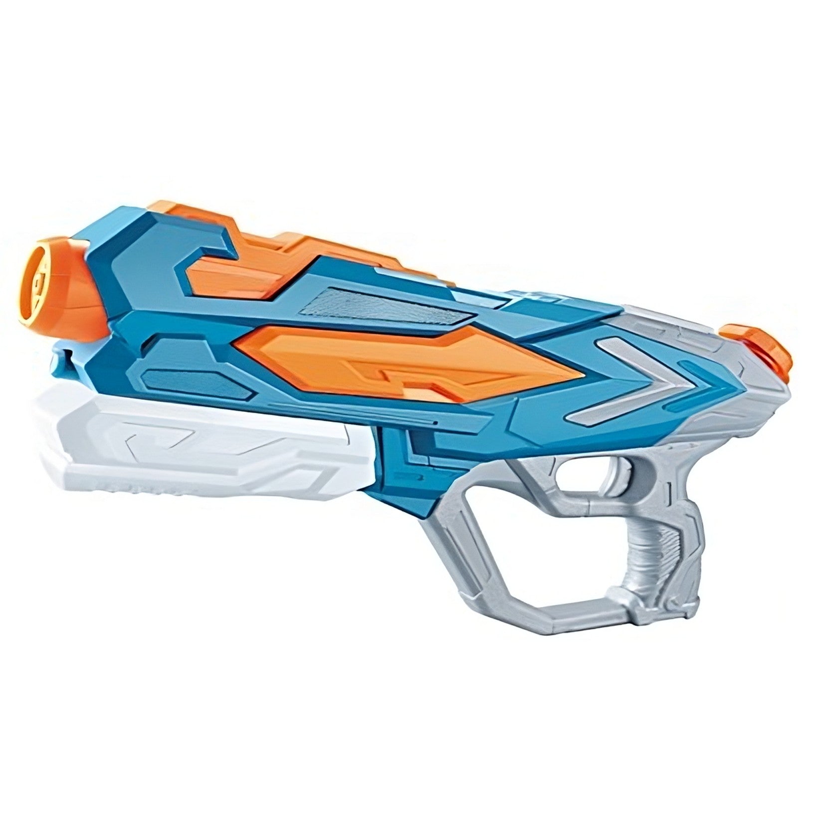Pistol cu Apa pentru Copii, Rezervor 900ml, 4 Duze, Usor de Folosit, Raza de Actiune 8m, 6 ani+, Albastru